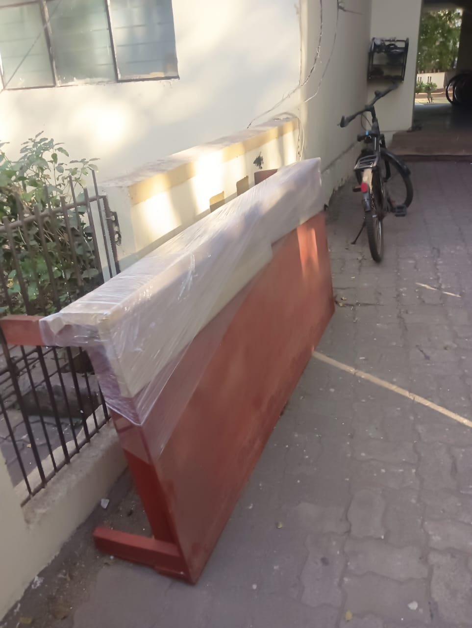 Loading furniture into transport truck